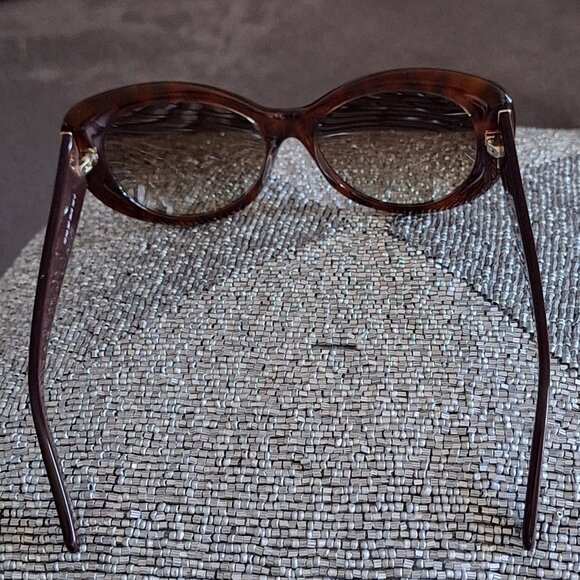 Tods TortoiseRound Cat Eye Sunglasses. Pristine Clear Lens No Imperfects